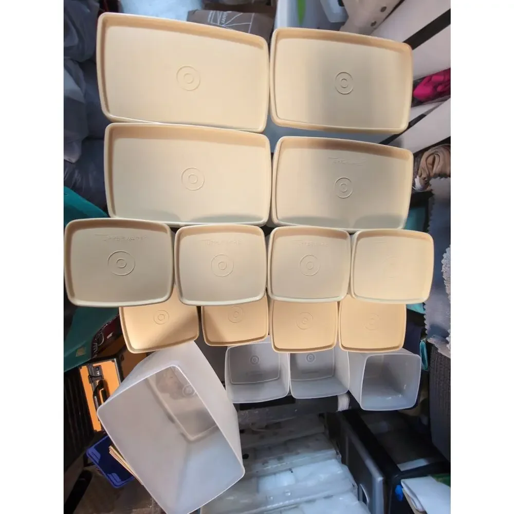 Vtg 28 Pc Tupperware Container 1527-4, 312-61, 1311-7, 311-28, 310-88, 714-2 Lot